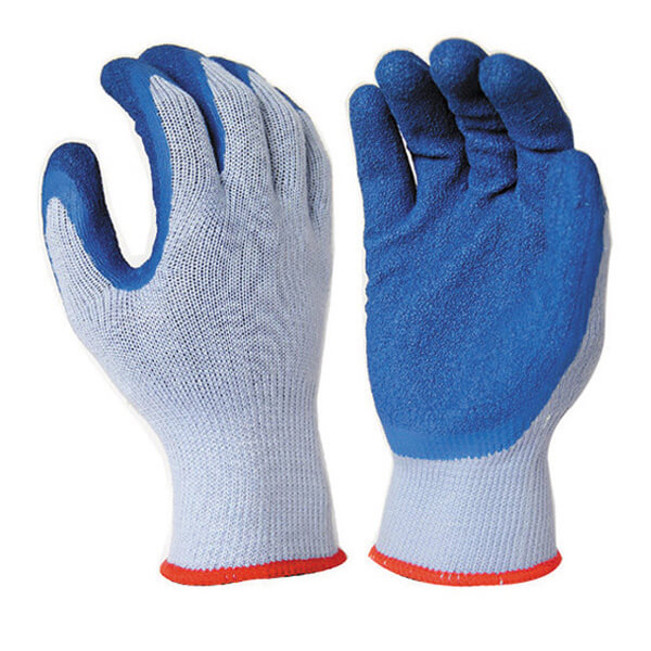 10 Gauge 5 Yarn (21S) Polyester/Cotton Liner Crinkle Latex Coated Work Glove  (HG-L101) - Everpro Gloves