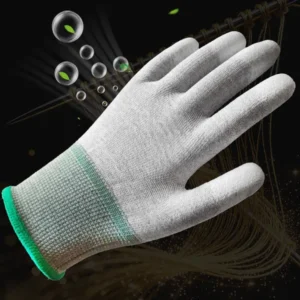 PU Coated ESD Work Gloves-Breathable & Comfortable