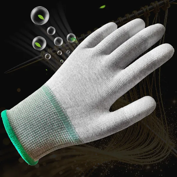 PU Coated ESD Work Gloves-Breathable & Comfortable