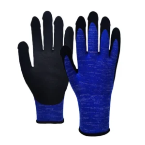 10G Acrylic Napped Double Liner Nitrile Sandy Coated Winter Gloves