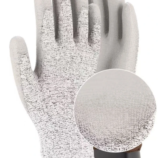 18-Gauge A5 Cut-Resistant PU Coated Work Gloves (PU108)-back