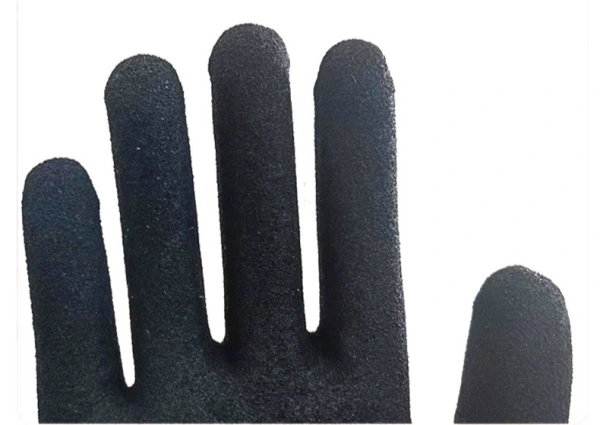 18 Gauge HPPE Sandy Nitrile Gloves-Finger