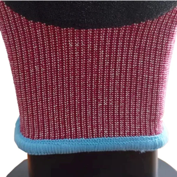 18 Gauge HPPE Sandy Nitrile Gloves-wrist