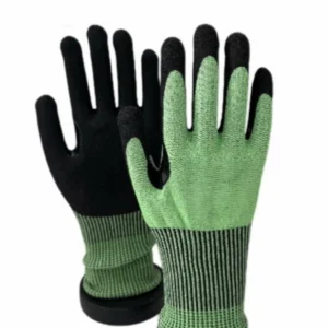 A6 Cut-Resistant Gloves - 13 Gauge Nitrile Sandy Coating, Extended Cuff-Display