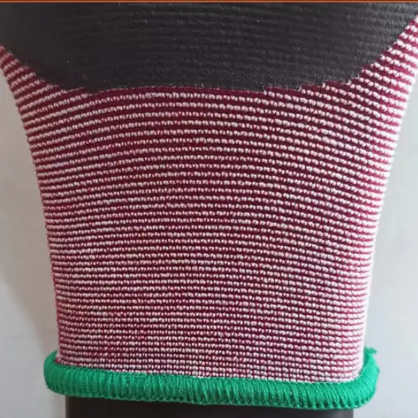 Foam Nitrile Coated Gloves 21G Nylon Spandex-wrist