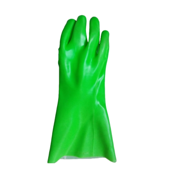 PVC-coated Chemical-Resistant Gloves for Oil, Acid, and Alkali(PVC109)back