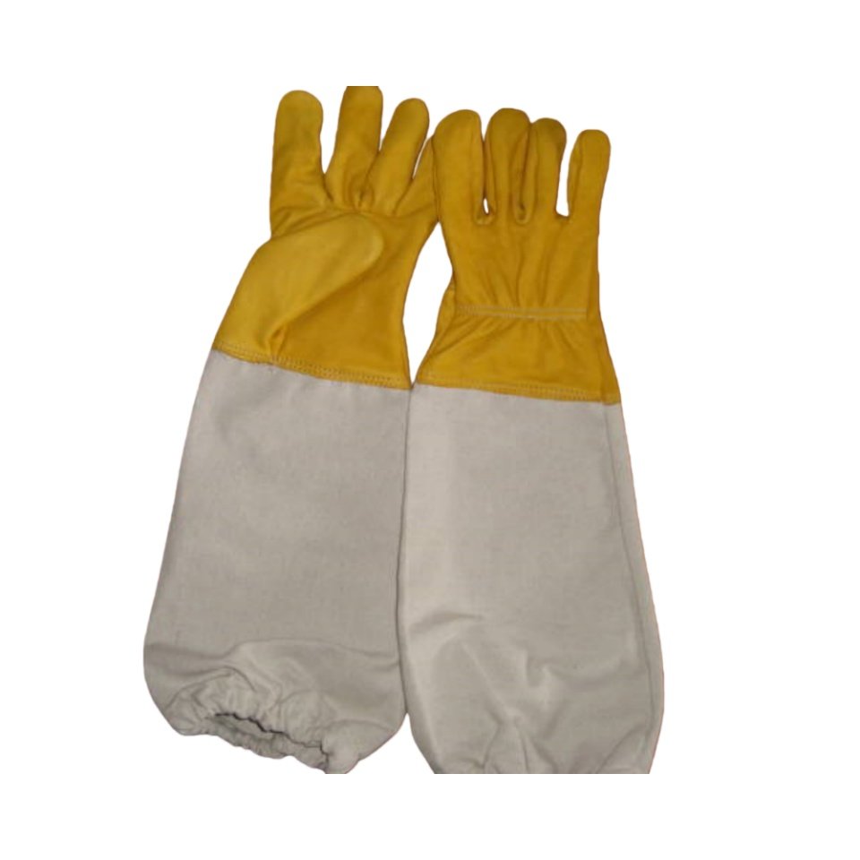 Safety Leather Beekeeping Gloves-Display