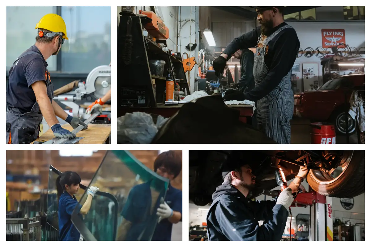 Ultra Thin Work Gloves With Sandy Nitrile Grip -18 Gauge Nylon Spandex Liner-application