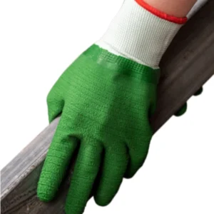13-Gauge Polyester Lined Wavy Latex Coated Work Gloves (PT-L1501)-back of hand display