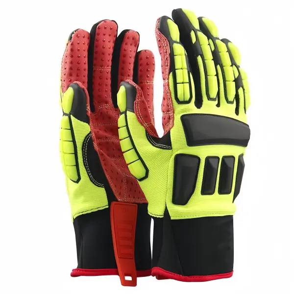 Anti-Impact Mechanical Multipurpose Synthetic Leather Gloves (EP1001)dispplay