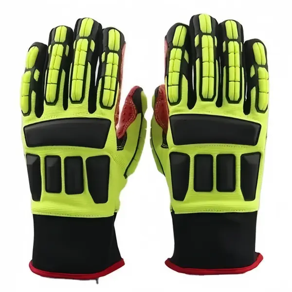 Anti-Impact Mechanical Multipurpose Synthetic Leather Gloves (EP1001)hand back