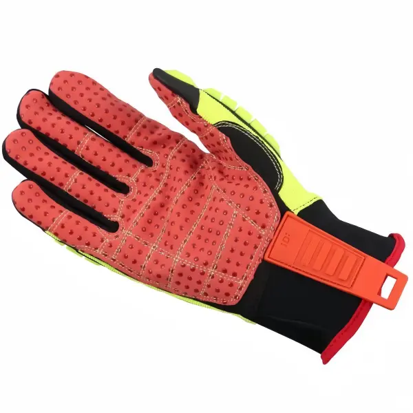 Anti-Impact Mechanical Multipurpose Synthetic Leather Gloves (EP1001)palm