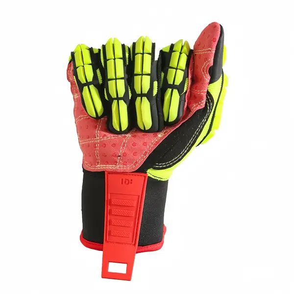 Anti-Impact Mechanical Multipurpose Synthetic Leather Gloves (EP1001)wrist