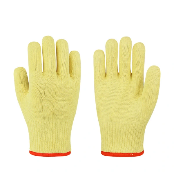 Aramid Fiber Heat-Resistant Gloves 500 Degrees-Beige Long Style-Yellow Short Style