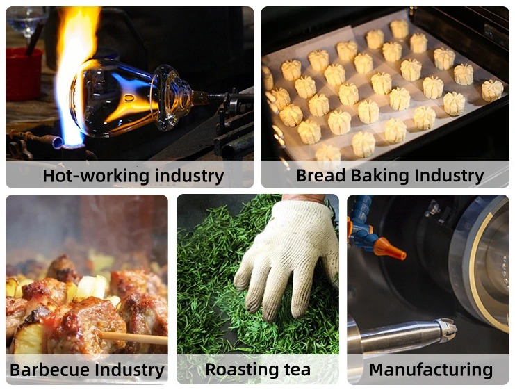 Aramid Fiber Heat-Resistant Gloves 500 Degrees-Wide Range of Applications