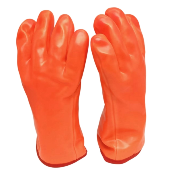 Cold Resistant Rough Finishing PVC Winter Gloves(PVC116)