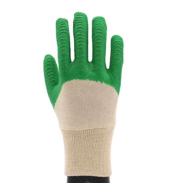 Cotton Interlock Rough Crinkle Latex Coated Gloves-BACK