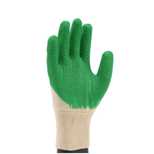 Cotton Interlock Rough Crinkle Latex Coated Gloves-PALM