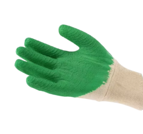 Cotton Interlock Rough Crinkle Latex Coated Gloves-level