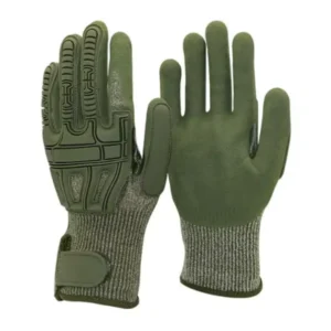 Green TPR Impact Gloves with Level 5 Cut Resistance (TPR-1701)