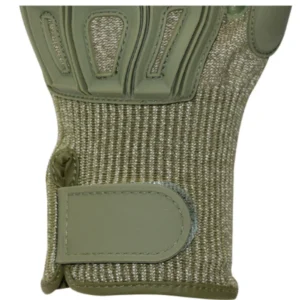 Green TPR Impact Gloves with Level 5 Cut Resistance-Velcro Wrist