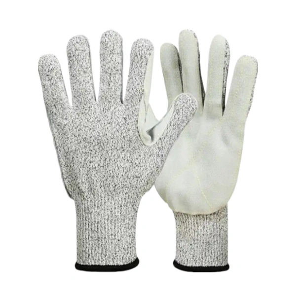 HPPE A4 Cut-Resistant Leather Work Gloves