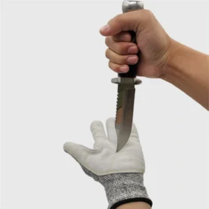 HPPE A4 Cut-Resistant Leather Work Gloves -Puncture Proof