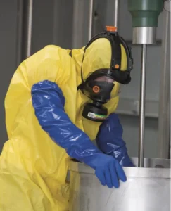Heavy-Duty PVC Long Cuff Gloves-application