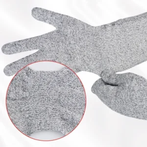 Long Cuff HPPE A5 Cut-Resistant Gloves(CUT-1901)-Elasticated Wrist