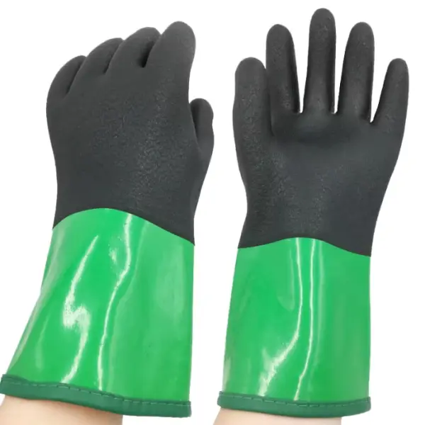 Non-Slip Chemical Cut Resistant PVC Dipped Gloves (PVC116)Wearable Display