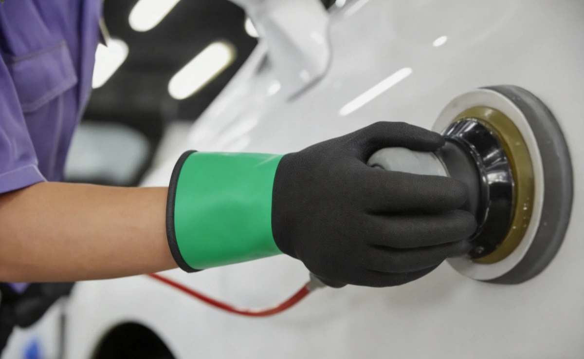 Non-Slip Chemical Cut Resistant PVC Dipped Gloves (PVC116)application