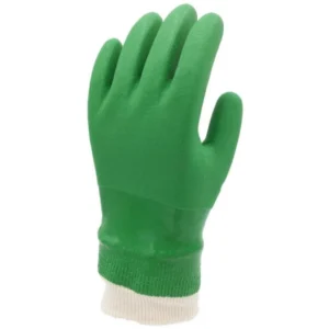 Oil-Resistant Waterproof PVC Dipped Gloves with Thermal Lining-Dual-Layer Chemical Barrier