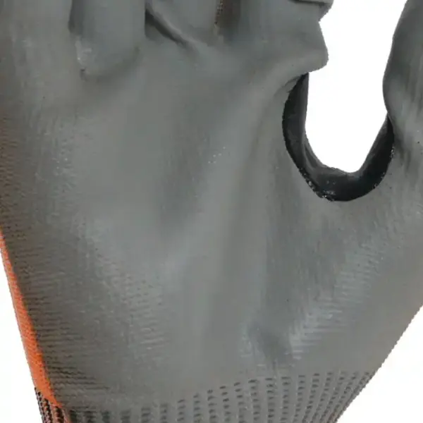Orange HPPE PU Coated Cut Resistant Gloves pu111 palm