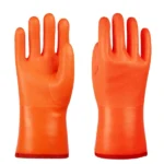 Waterproof Insulated Orange PVC Gloves