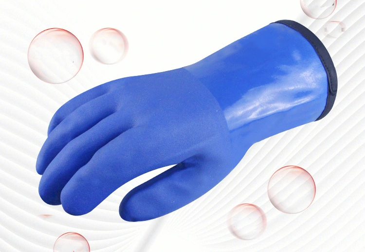PVC-coated, waterproof insulated gloves-Weak Acid-Alkali Resistant