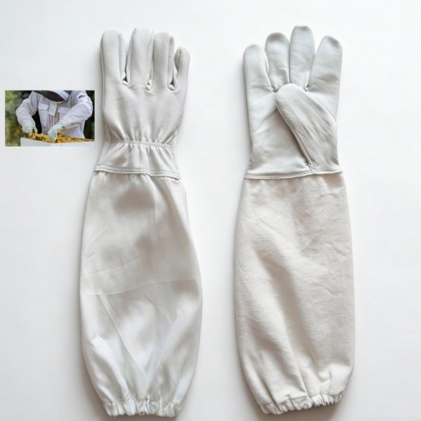Protective Bee Sting Resistant Leather Bee Gloves (EP1101)