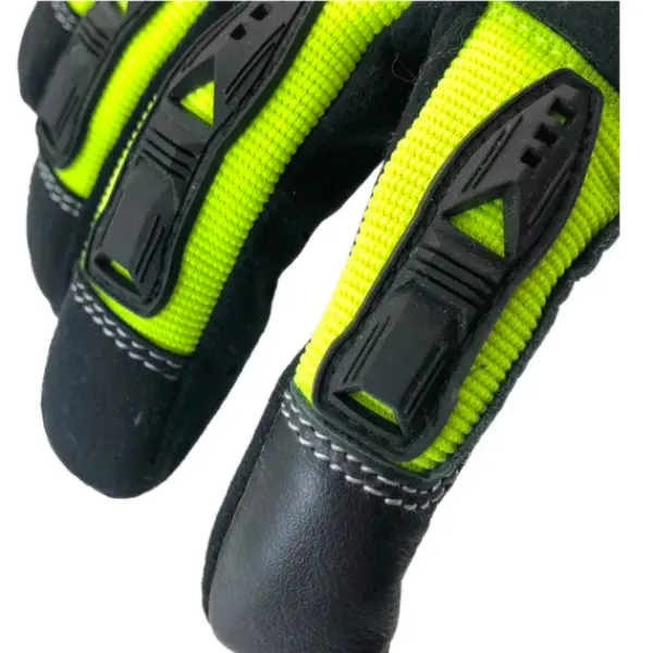 Racing Mechanic Impact-Resistant Synthetic Leather Work Gloves(EP901)-TPR