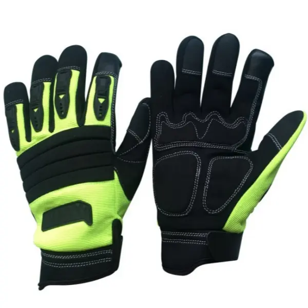 Racing Mechanic Impact-Resistant Synthetic Leather Work Gloves(EP901)