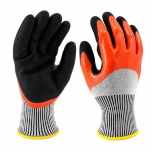 13-Gauge ANSI A4 Double-Coated Nitrile Cut-Resistant Gloves (CUT-402)
