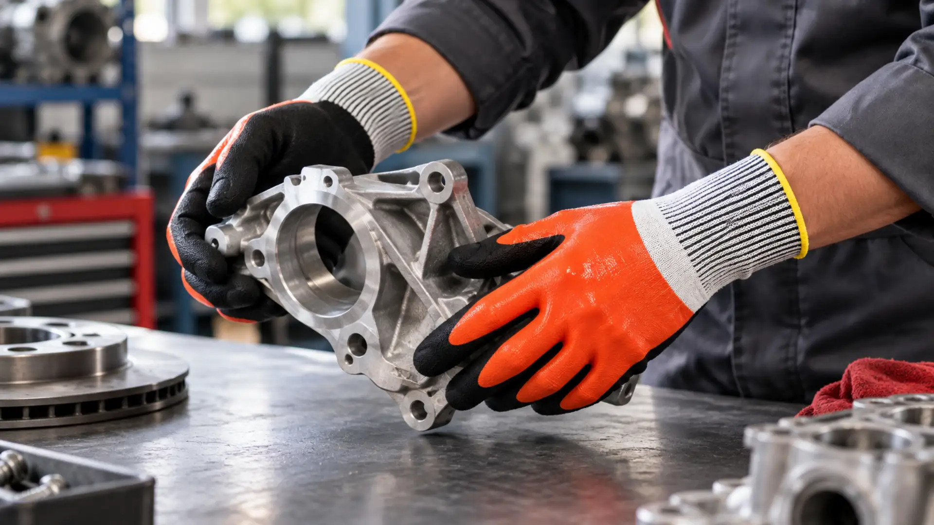 13-Gauge ANSI A4 Double-Coated Nitrile Cut-Resistant Gloves (CUT-402)-use cases in automotive