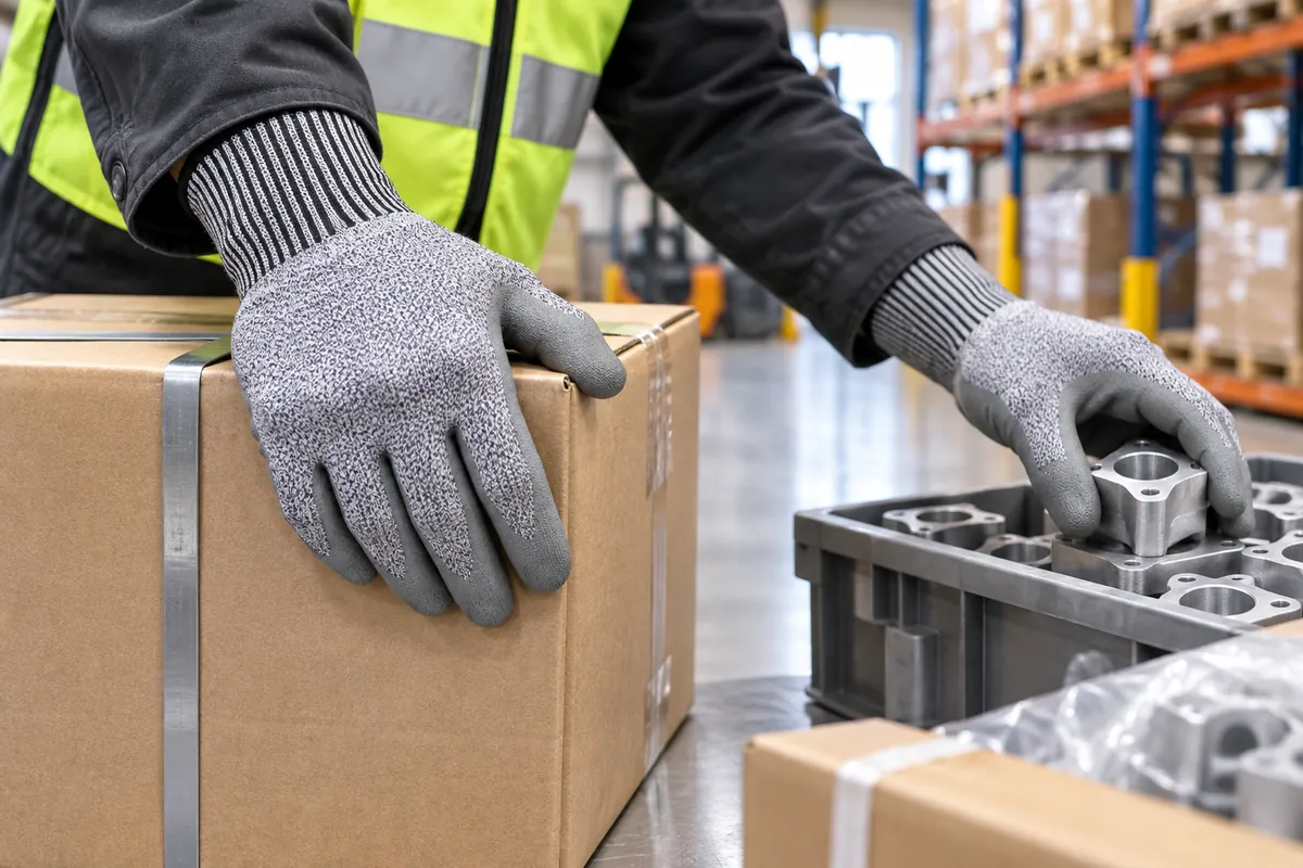 13-Gauge ANSI A5 Cut-Resistant PU-Coated Work Gloves (CUT-502)a5-pu-warehouse