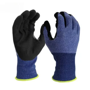 18G Sandy Nitrile ANSI A4 Cut-Resistant Touchscreen Gloves-display