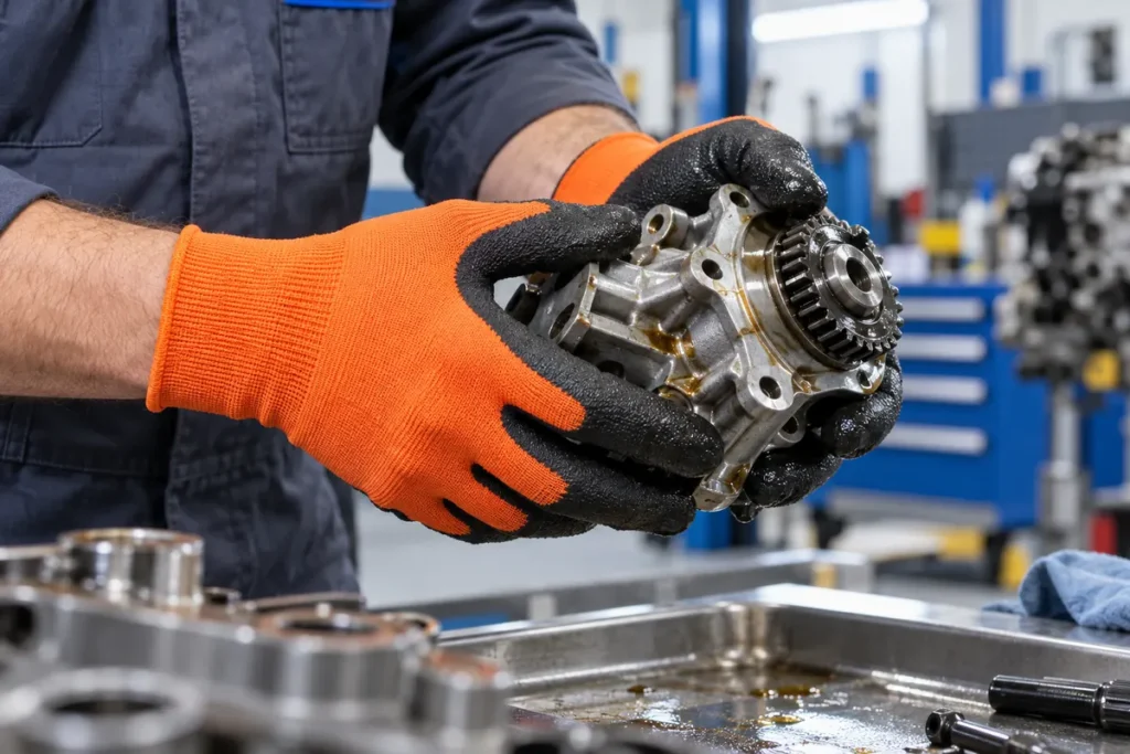 How to Choose Work Gloves for Oily Environments oil-grip-work-gloves-application