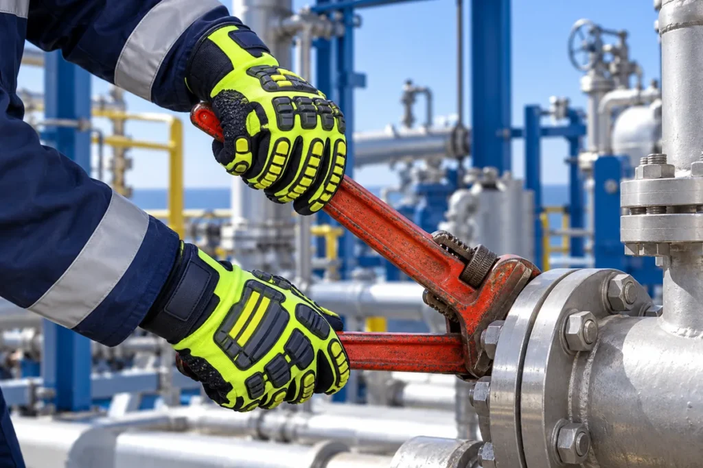 impact resistant gloves for oil and gas- application
