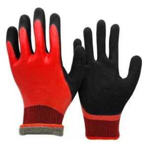 Waterproof Winter Work Gloves red-black-main